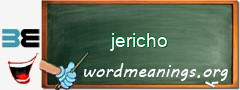 WordMeaning blackboard for jericho